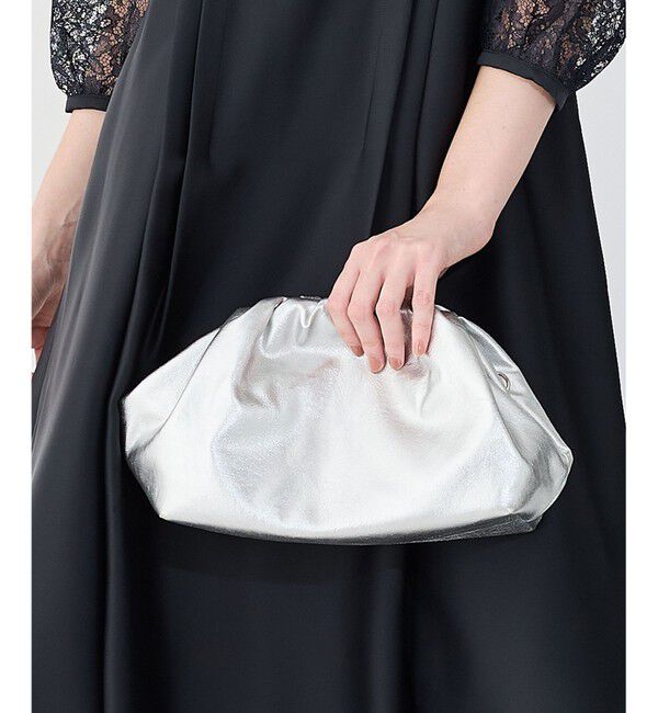 23区「【APPLAUDIR】クラスプ クラッチバッグ」|ショルダー・メッセンジャー|シルバー系