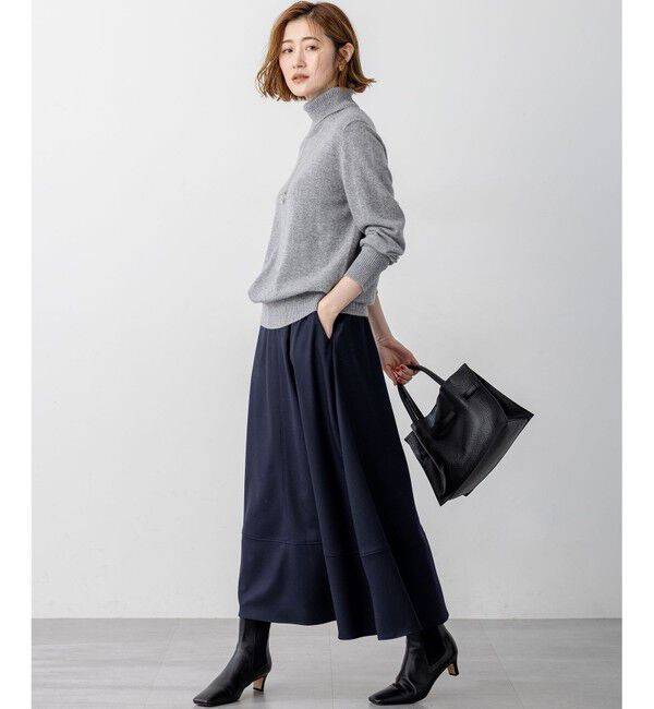 23区「【滝沢眞規子さん着用/BAILA掲載/洗える】ピュアカシミヤ タートルネック ニット」|ニット・セーター|