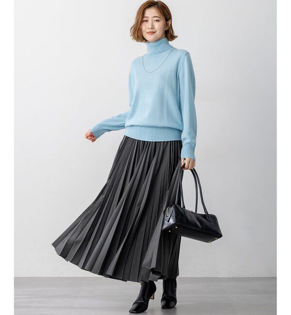 23区「【滝沢眞規子さん着用/BAILA掲載/洗える】ピュアカシミヤ タートルネック ニット」|ニット・セーター|