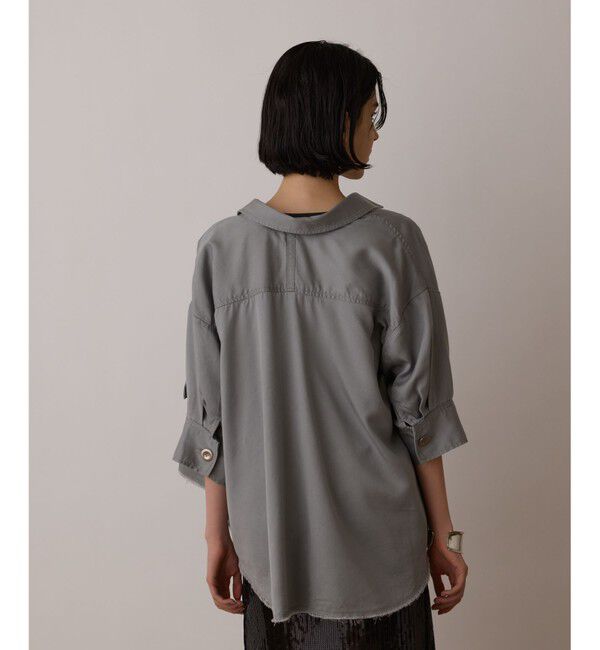 GRACE CONTINENTAL「ハーフスリーブルーズシャツ」|シャツ・ブラウス|