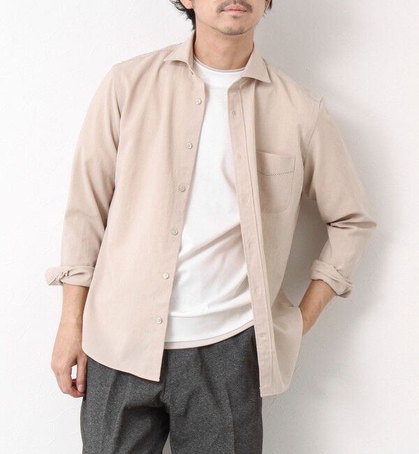 NOLLEY'S goodman「《接触冷感》スーピマコットン ダブルカラーTee 25SS」|Tシャツ・カットソー|