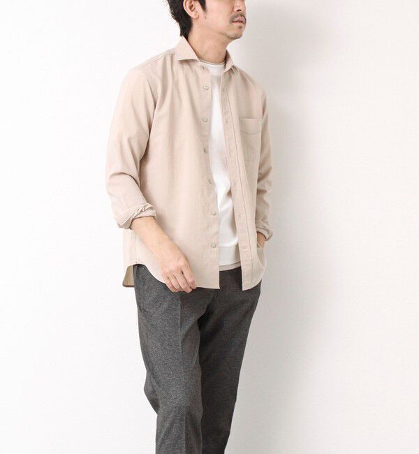 NOLLEY'S goodman「《接触冷感》スーピマコットン ダブルカラーTee 25SS」|Tシャツ・カットソー|