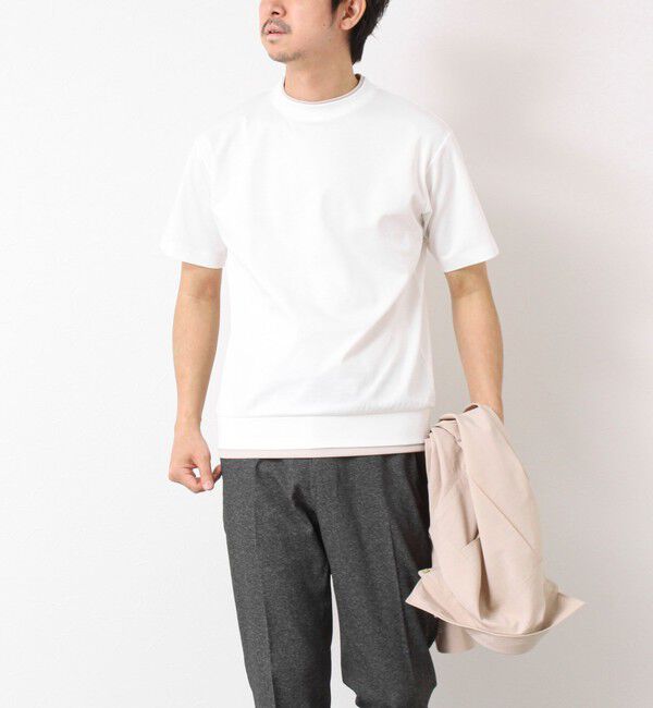 NOLLEY'S goodman「《接触冷感》スーピマコットン ダブルカラーTee 25SS」|Tシャツ・カットソー|