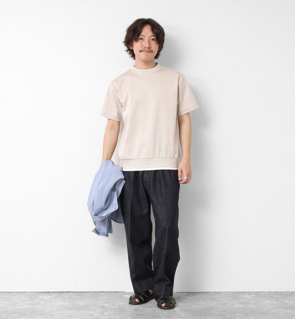 NOLLEY'S goodman「《接触冷感》スーピマコットン ダブルカラーTee 25SS」|Tシャツ・カットソー|