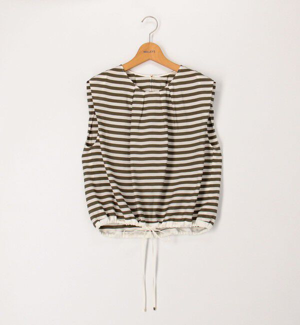 NOLLEY'S「《セットアップ対応》ドビーボーダータックブラウス」|シャツ・ブラウス|