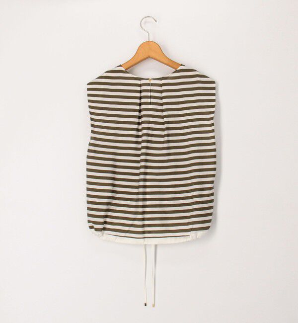 NOLLEY'S「《セットアップ対応》ドビーボーダータックブラウス」|シャツ・ブラウス|