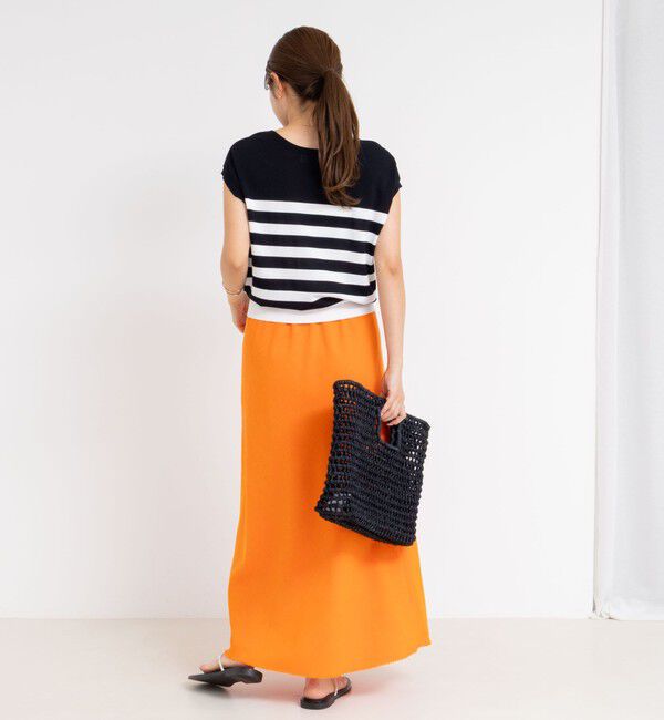 NOLLEY'S「ウォッシャブル綿麻スラブナロースカート」|スカート|