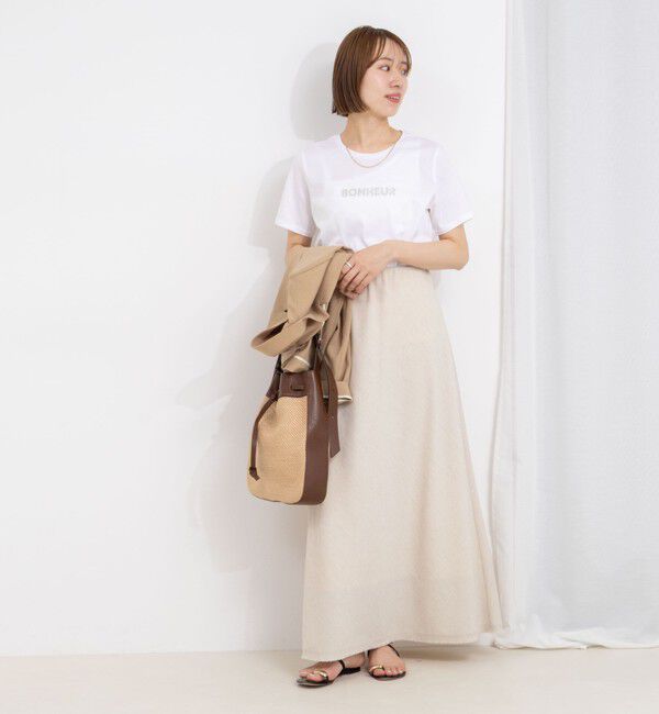 NOLLEY'S「ウォッシャブル綿麻スラブナロースカート」|スカート|