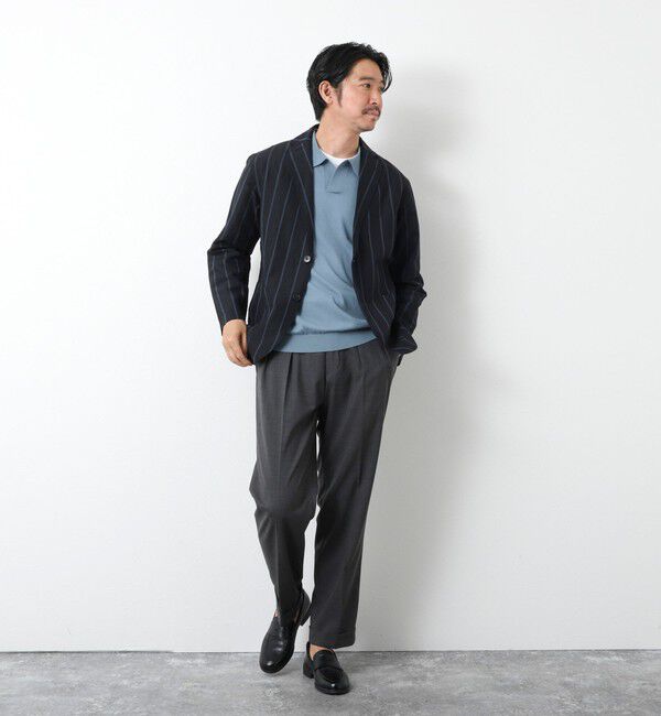 NOLLEY'S goodman「《PIMA COTTON》成型半袖 NSN スキッパーニットポロシャツ 25SS」|ポロシャツ|