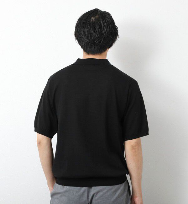 NOLLEY'S goodman「《PIMA COTTON》成型半袖 NSN スキッパーニットポロシャツ 25SS」|ポロシャツ|