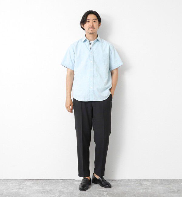 NOLLEY'S goodman「綿麻レギュラーカラー テープシャツ 25SS」|シャツ・ブラウス|