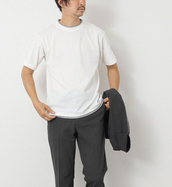 NOLLEY'S goodman「LINKS モザイク柄 レイヤードTee」|Tシャツ・カットソー|