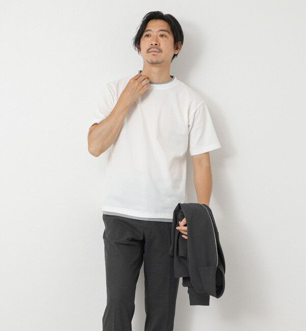 NOLLEY'S goodman「LINKS モザイク柄 レイヤードTee」|Tシャツ・カットソー|