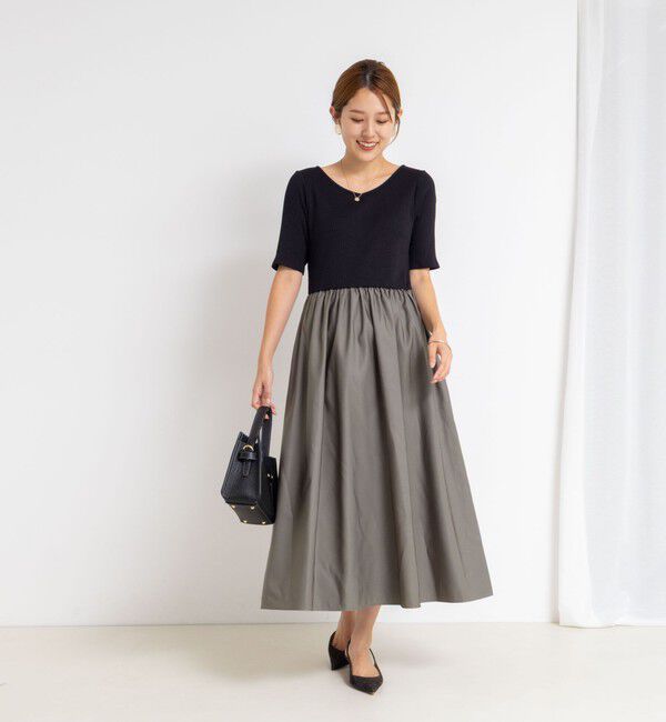 NOLLEY'S sophi「ウォッシャブルカット&times;タフタドッキングワンピース」|ワンピース|