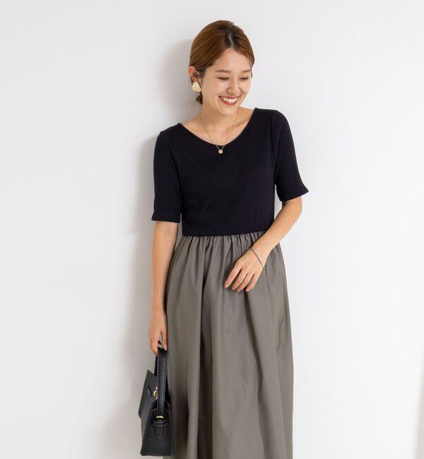 NOLLEY'S sophi「ウォッシャブルカット&times;タフタドッキングワンピース」|ワンピース|