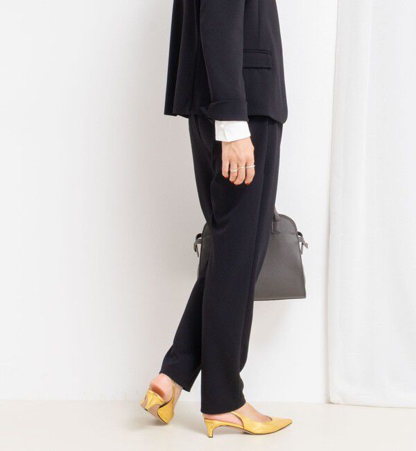 NOLLEY'S sophi「《セットアップ対応》ウォッシャブルカットジョーゼットテーパードパンツ」|その他|