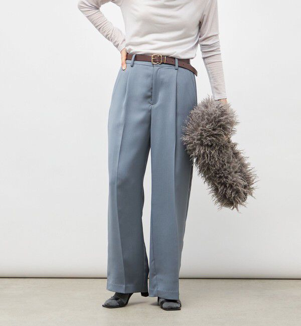 NOLLEY'S sophi「【一部WEB限定サイズ】ウォッシャブルブライトダブルクロスセミワイドパンツ」|その他|