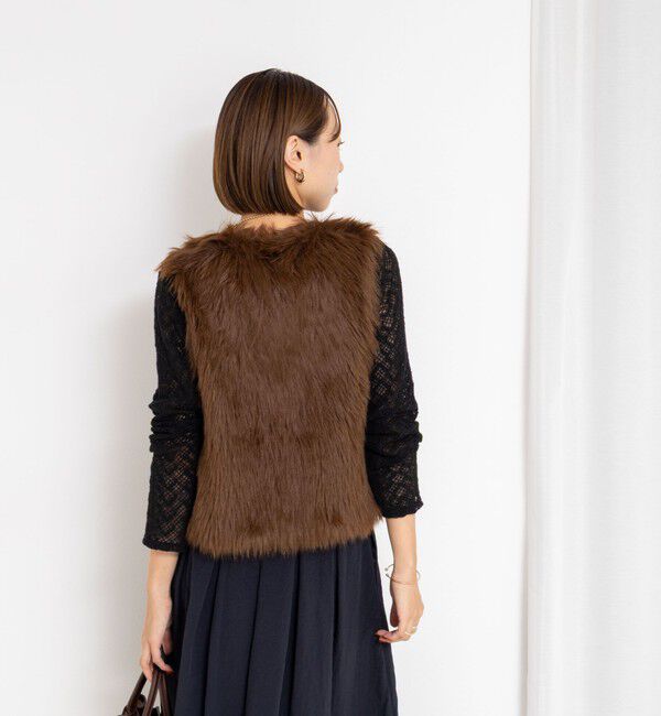 NOLLEY'S「【MARILYN MOON/マリリーンムーン】2ＷAYシャギーファーベスト」|ベスト・ジレ|