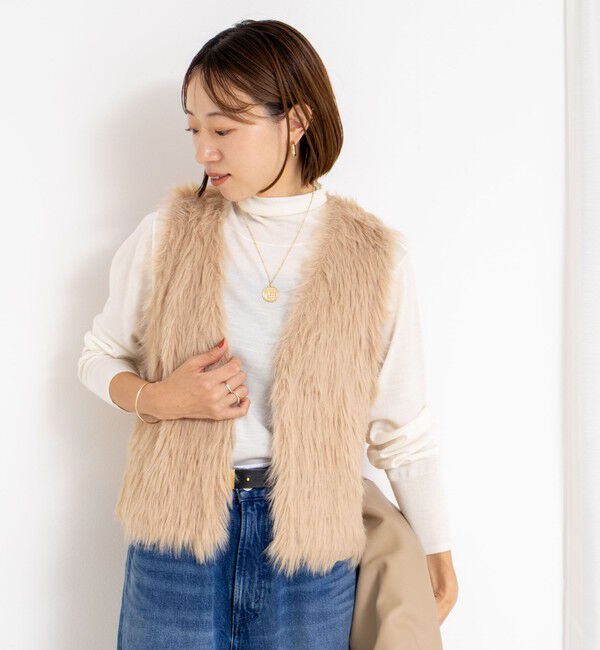 NOLLEY'S「【MARILYN MOON/マリリーンムーン】2ＷAYシャギーファーベスト」|ベスト・ジレ|