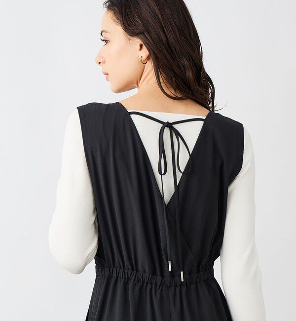 NOLLEY'S sophi「ウォッシャブルバックサテンサロペット」|オールインワン|