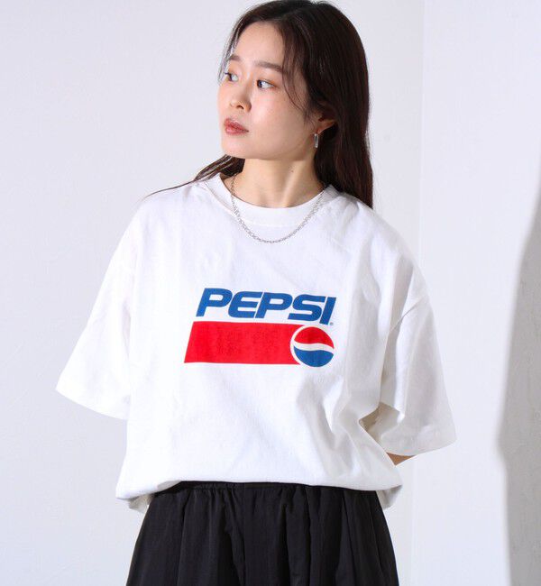 GLOSTER「【PEPSI&times;DISCUS ATHLETIC】コラボ プリント 半袖 クルーネックTシャツ」|Tシャツ・カットソー|
