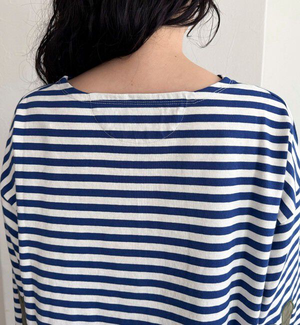 fredy emue「ボーダーハートパッチプルオーバー」|Tシャツ・カットソー|