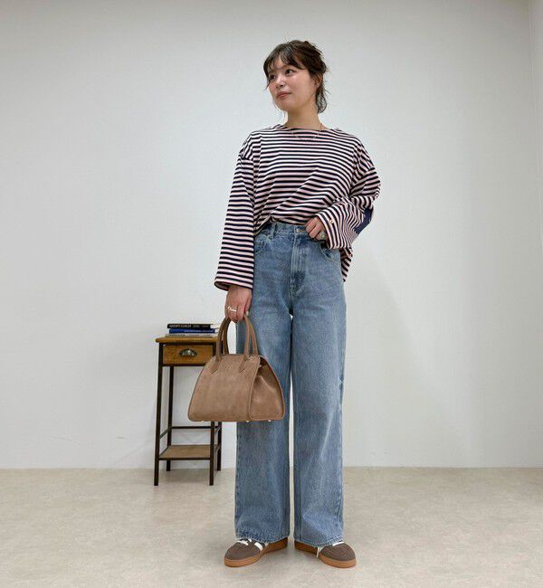 fredy emue「ボーダーハートパッチプルオーバー」|Tシャツ・カットソー|