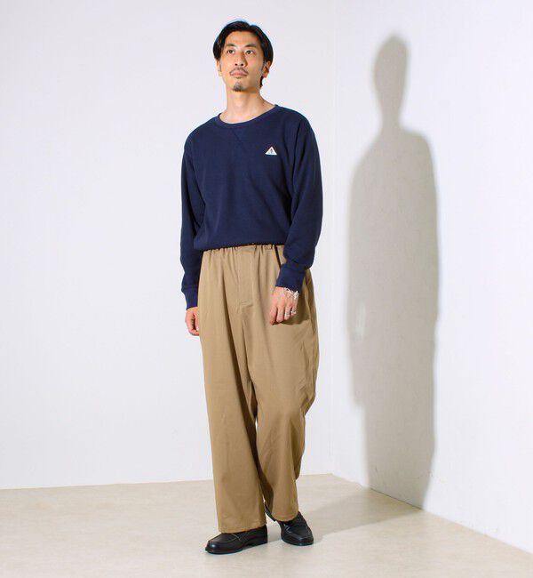 GLOSTER「【GEVACO】ドロストイージーパンツ ストレッチツイル 裾ドローコード付き」|チノ|