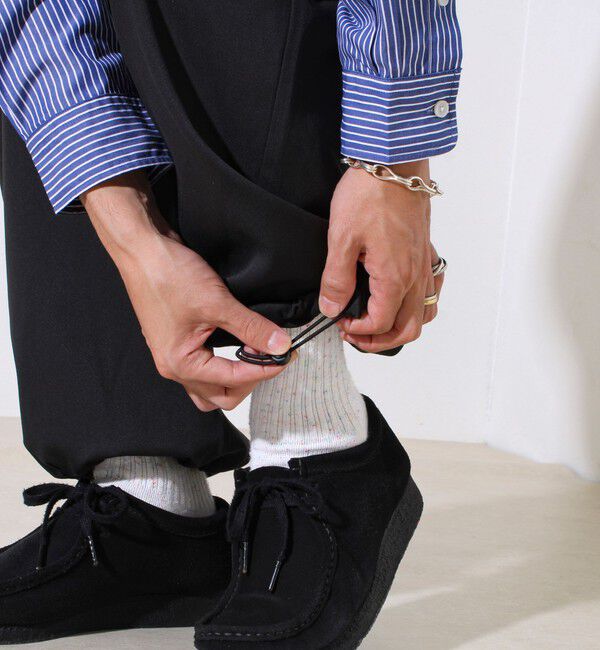 GLOSTER「【GEVACO】ドロストイージーパンツ ストレッチツイル 裾ドローコード付き」|チノ|