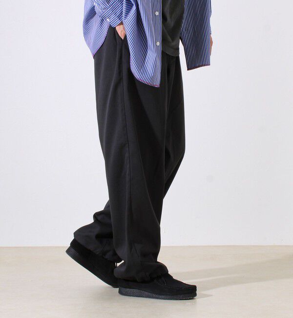 GLOSTER「【GEVACO】ドロストイージーパンツ ストレッチツイル 裾ドローコード付き」|チノ|