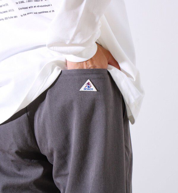 GLOSTER「【GEVACO】ドロストイージーパンツ ストレッチツイル 裾ドローコード付き」|チノ|