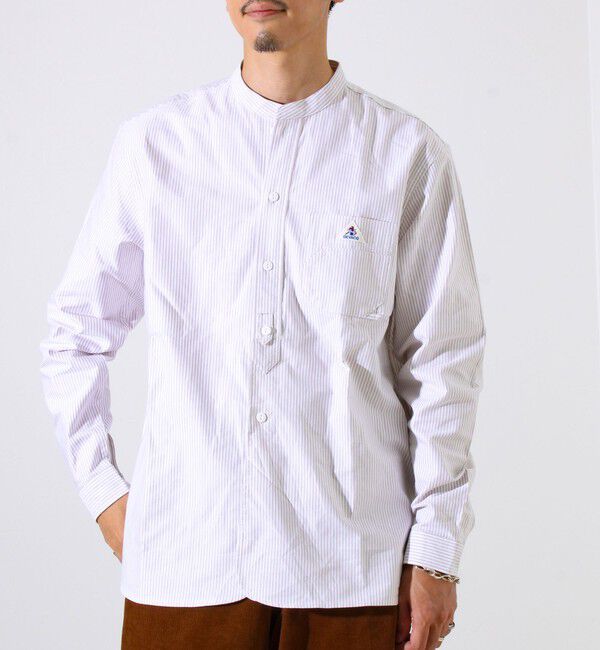 GLOSTER「【シーズンレス】【GEVACO】オックスバンドカラーシャツ」|シャツ・ブラウス|