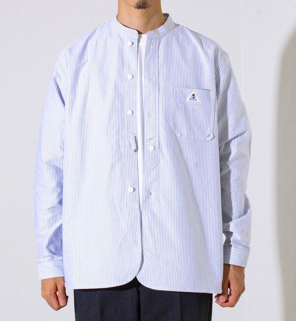 GLOSTER「【シーズンレス】【GEVACO】オックスバンドカラーシャツ」|シャツ・ブラウス|