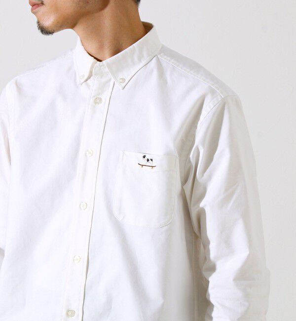 GLOSTER「【定番&times;遊び心】フレブル刺繍BDシャツ 無地/クレイジーパターン」|シャツ・ブラウス|