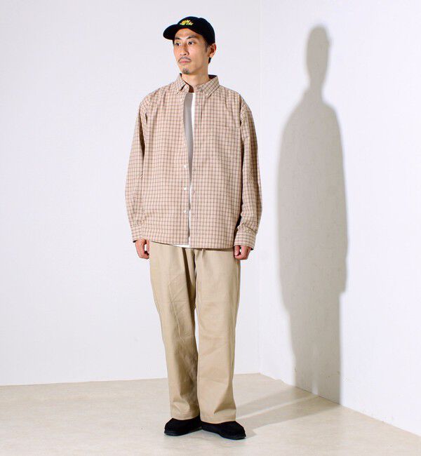 GLOSTER「【シャツ＋Tシャツの2点セット】TC平織 小柄チェックアンサンブル」|シャツ・ブラウス|