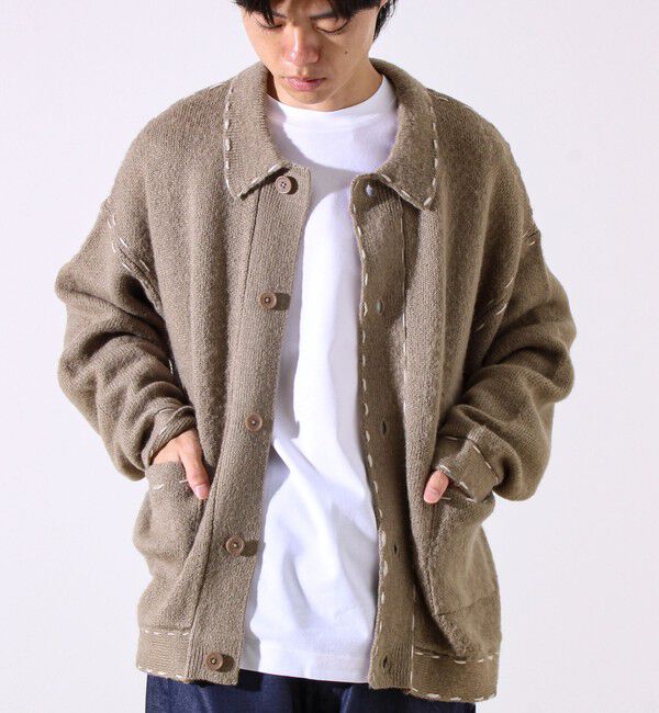 GLOSTER「【ユニセックス対応】ハンドステッチニットジャケット」|カーディガン|