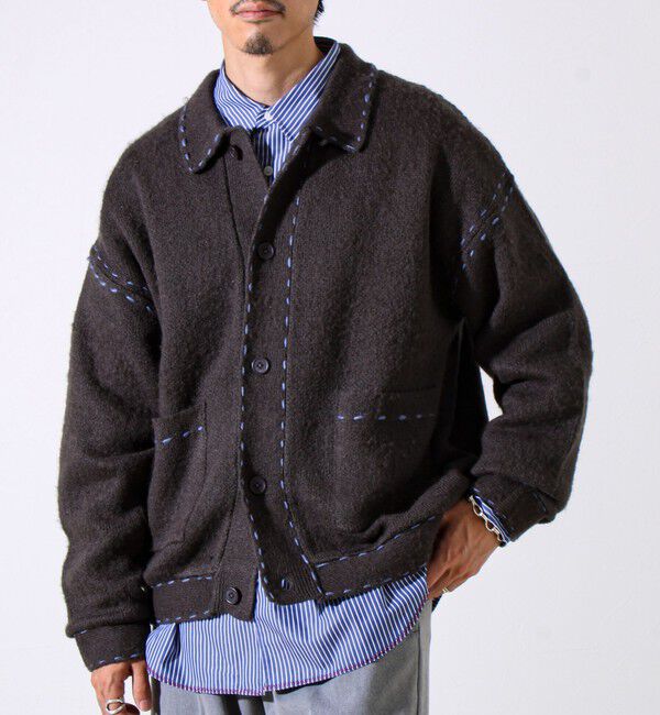 GLOSTER「【ユニセックス対応】ハンドステッチニットジャケット」|カーディガン|