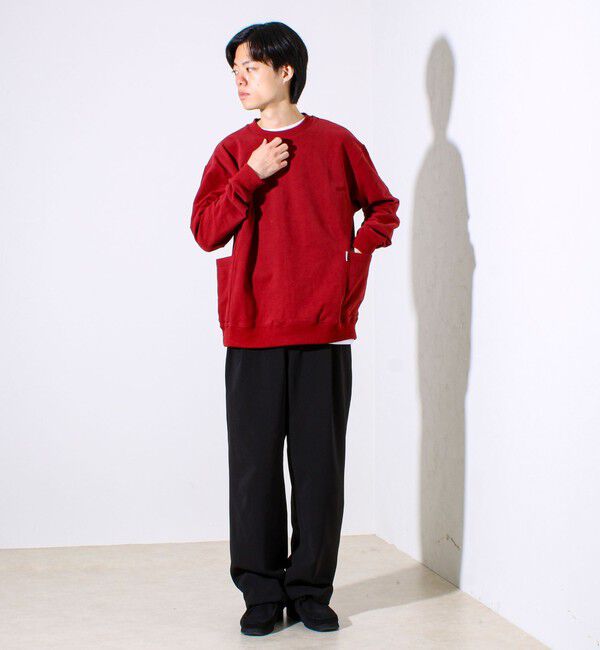 GLOSTER「【ディテールで差がつく】バックステッチサイドポケットスウェット」|スウェット・ジャージ|