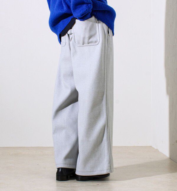 GLOSTER「【GEVACO/ゲバコ】ウールライクイージーパンツ」|チノ|