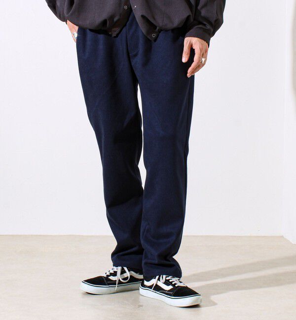GLOSTER「【Deep Shape】微起毛ストレッチ イージーパンツ」|チノ|