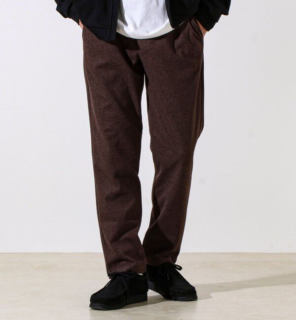 GLOSTER「【Deep Shape】微起毛ストレッチ イージーパンツ」|チノ|