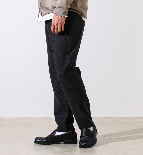 GLOSTER「【Deep Shape】微起毛ストレッチ イージーパンツ」|チノ|