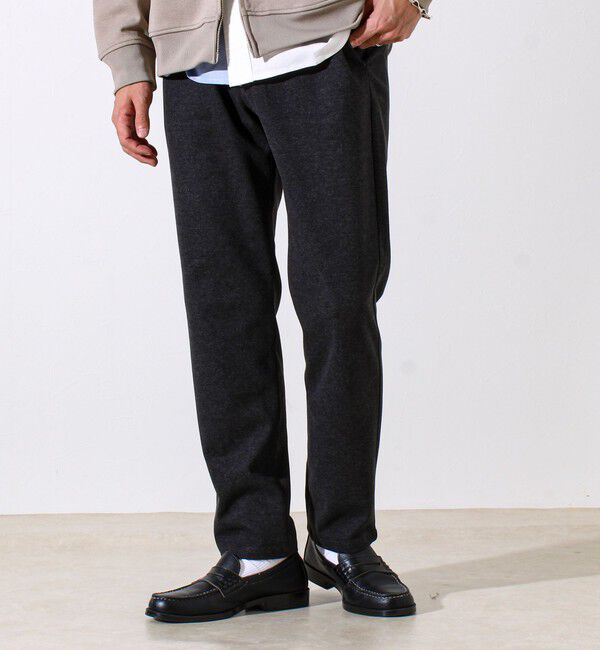 GLOSTER「【Deep Shape】微起毛ストレッチ イージーパンツ」|チノ|