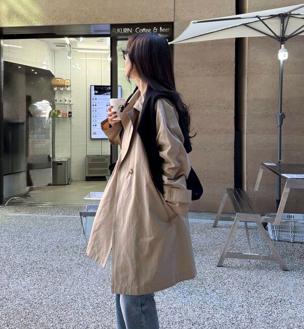 fredy emue「ミドル丈オーバートレンチコート」|トレンチコート|