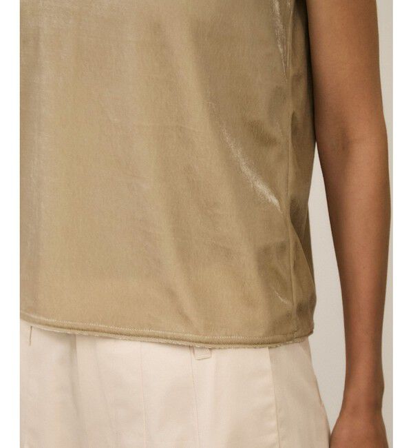 SALON adam et rope'「トリアセベロア前後2WAYノースリーブ/タンクトップ / セットアップ対応」|タンクトップ|