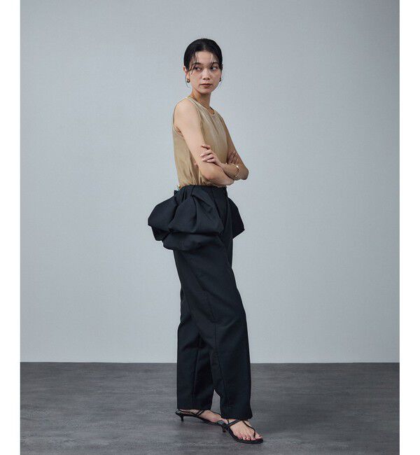 SALON adam et rope'「トリアセベロア前後2WAYノースリーブ/タンクトップ / セットアップ対応」|タンクトップ|