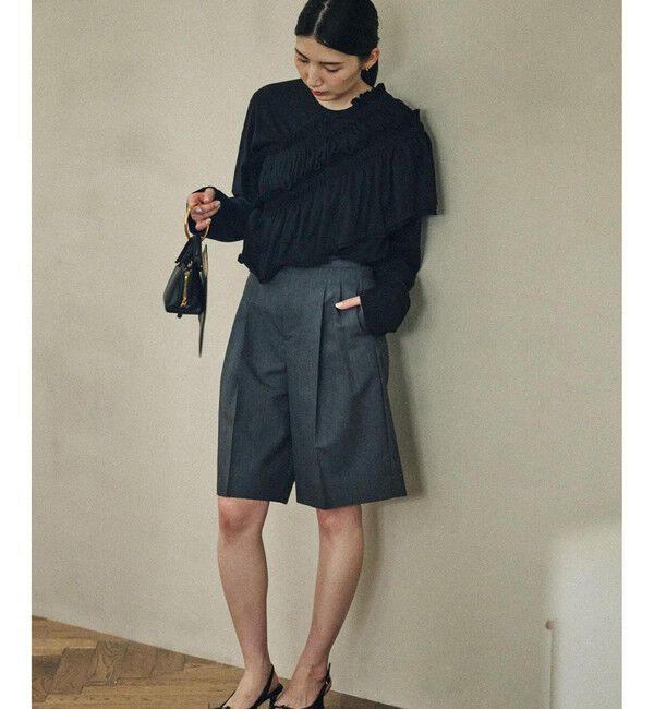 ROPE「カシミヤタッチビスチェ付きカットソー」|Tシャツ・カットソー|