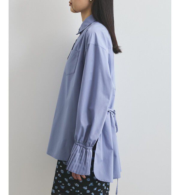 VIS「【洗える】プリーツスリーブフレアーシャツ」|シャツ・ブラウス|