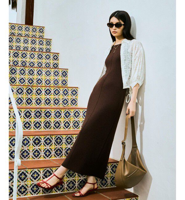 VIS「ドロストボリュームスリーブシャツ（レース・無地）」|シャツ・ブラウス|