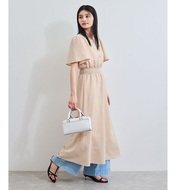 VIS「フレアスリーブサッカーワンピース」|ワンピース|